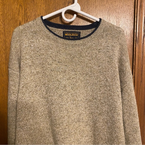 Men's XL Tall Woolrich Wool Nylon Mix Knit Sweater - Picture 7 of 12